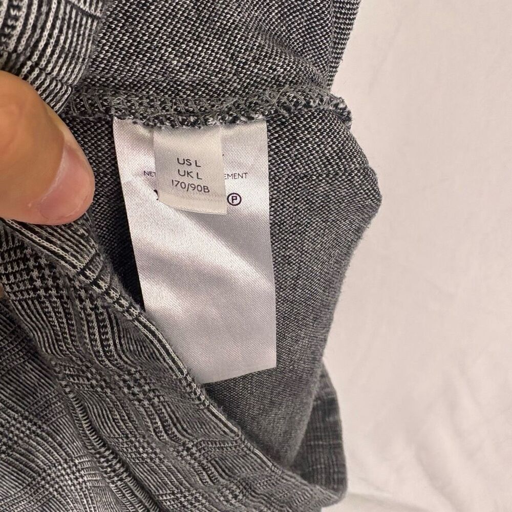Maeve by Anthropologie Black Plaid with Sparkle Striped Side Pants Size Large - Picture 12 of 12